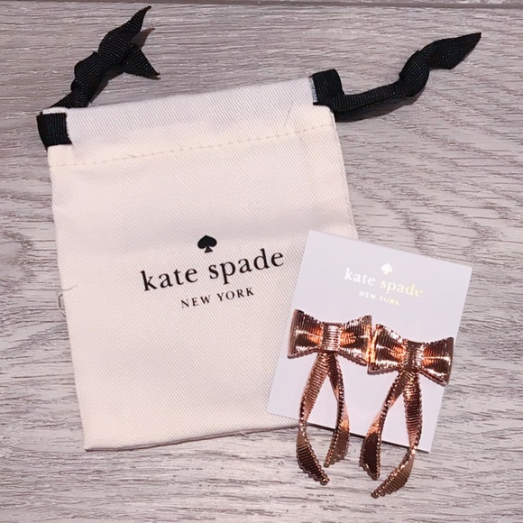 Kate Spade Ribbon Bow Earrings - Picture 4 of 5